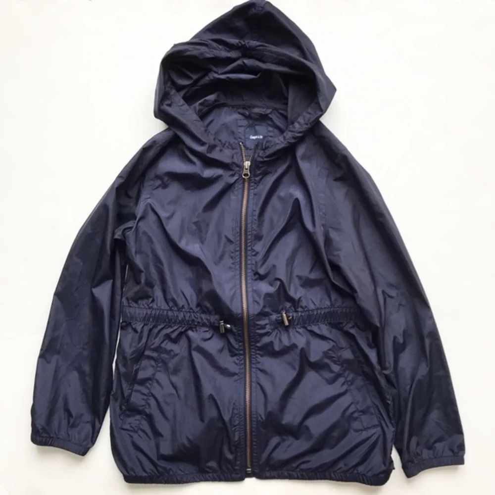 Gapkids indigo blue windbreaker Jacket EUC L(10Y)